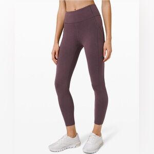 lululemon Heathered Black Currant Tights